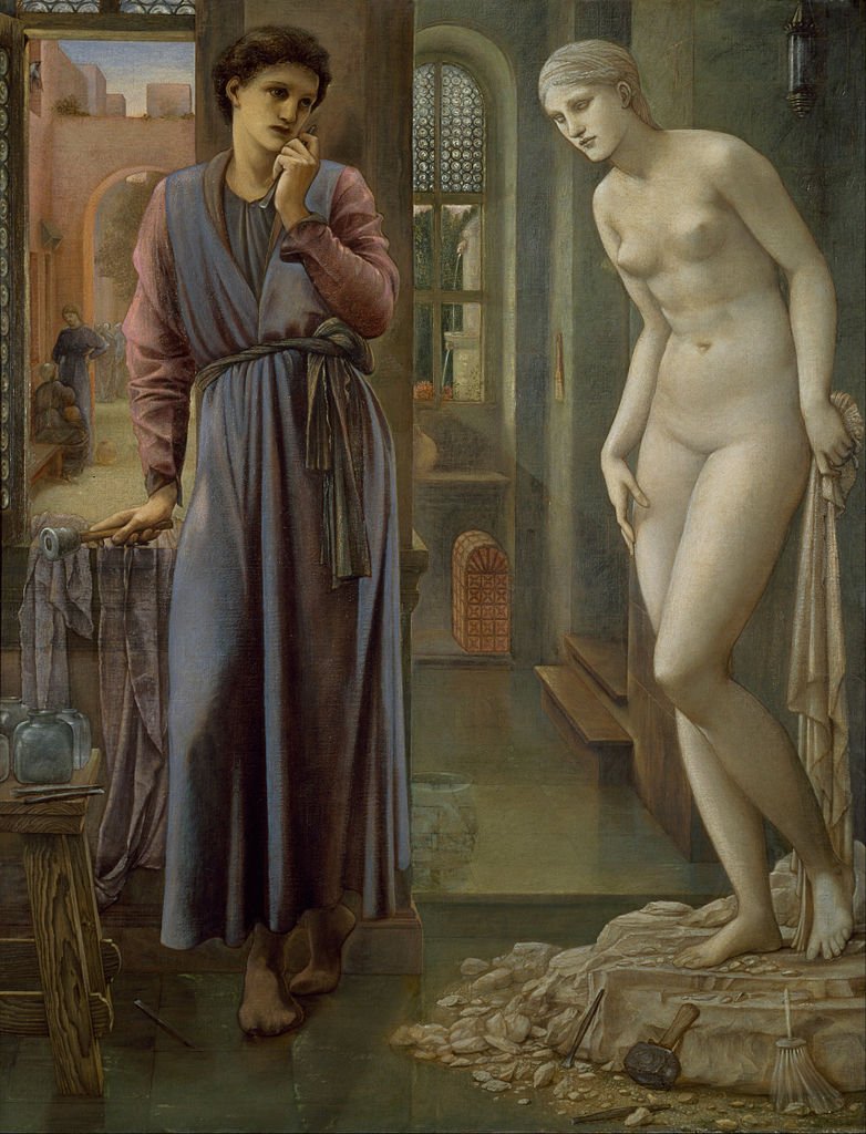Pigmalión. La mano se contiene – Edward Burne-Jones