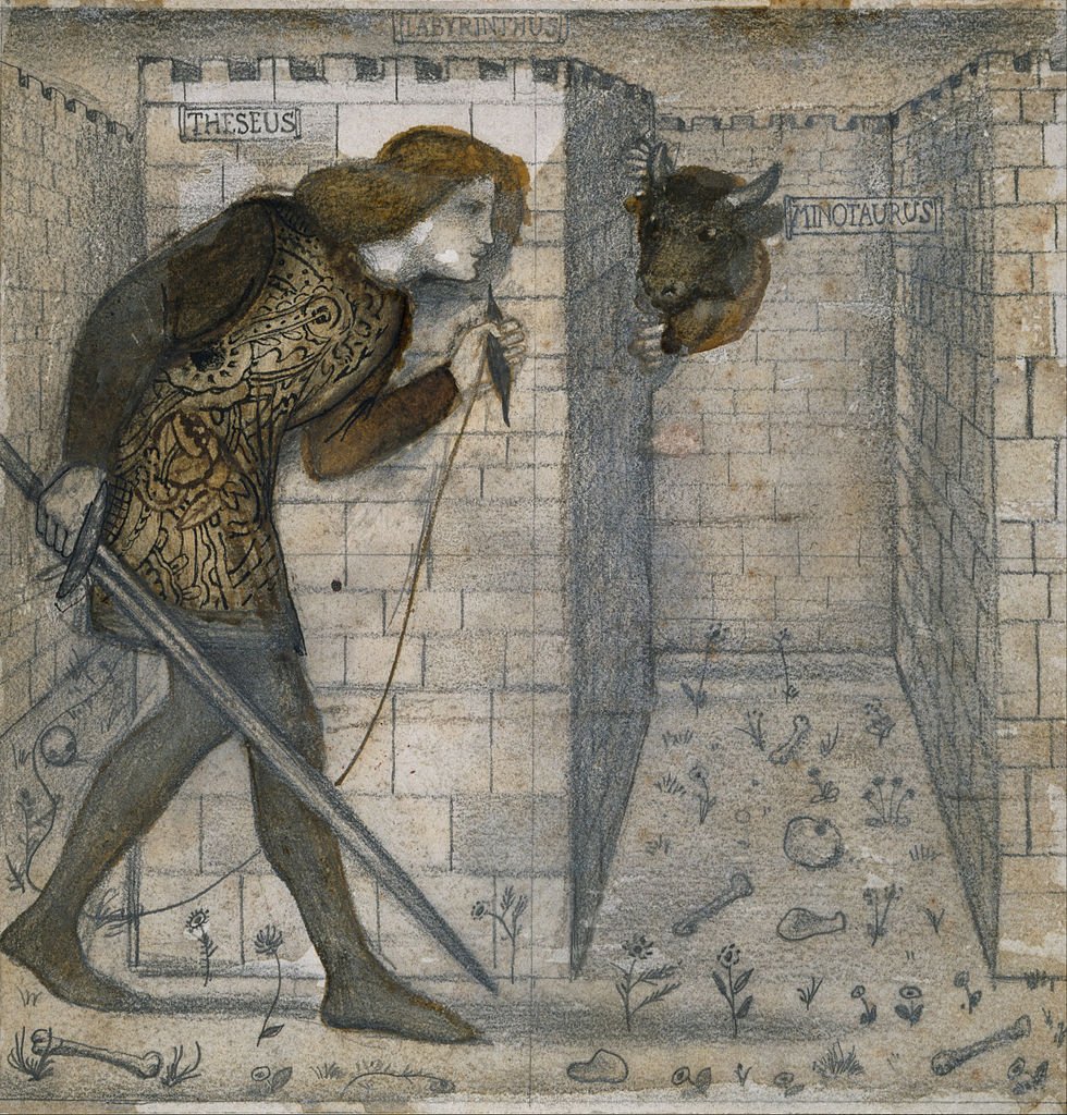 Teseo y el Minotauro – Edward Burne-Jones