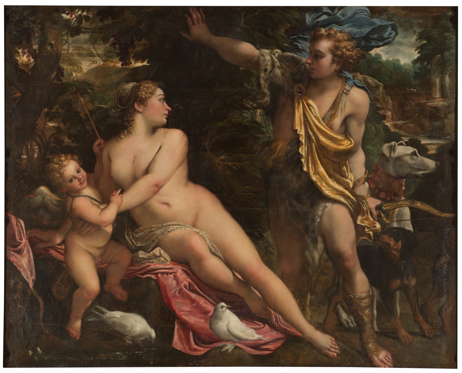 Venus, Adonis y Cupido