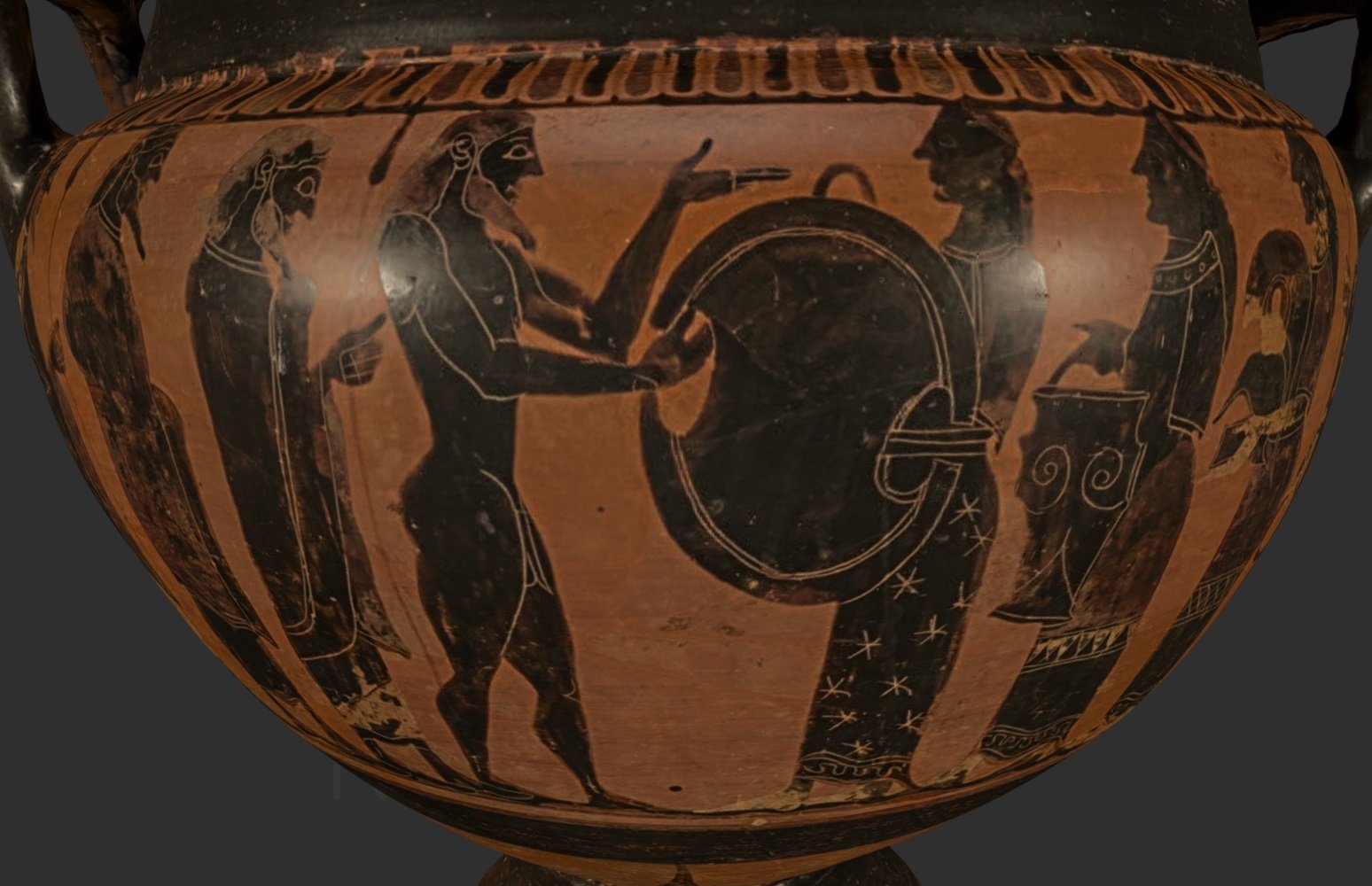 Cratera - Entrega de las armas a Aquiles