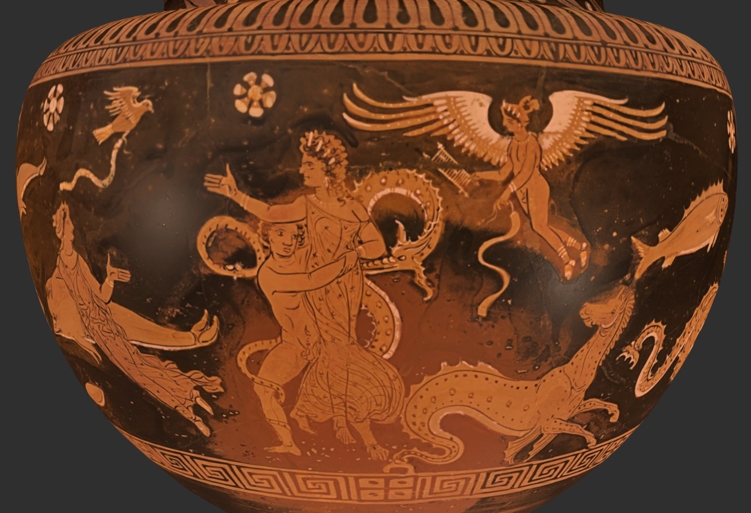 Dinos - Tetis y Peleo – Pintor del Louvre MNB 1148