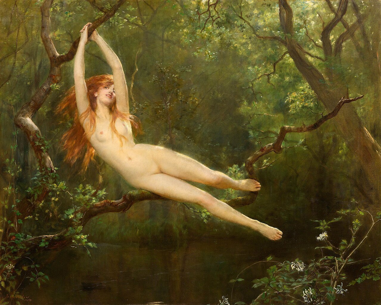 Ninfa en el bosque