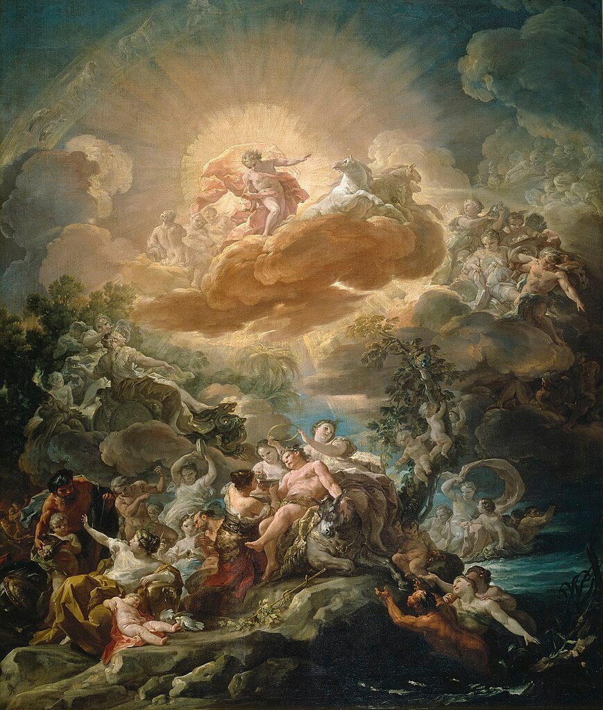 El nacimiento del Sol y el Triunfo de Baco