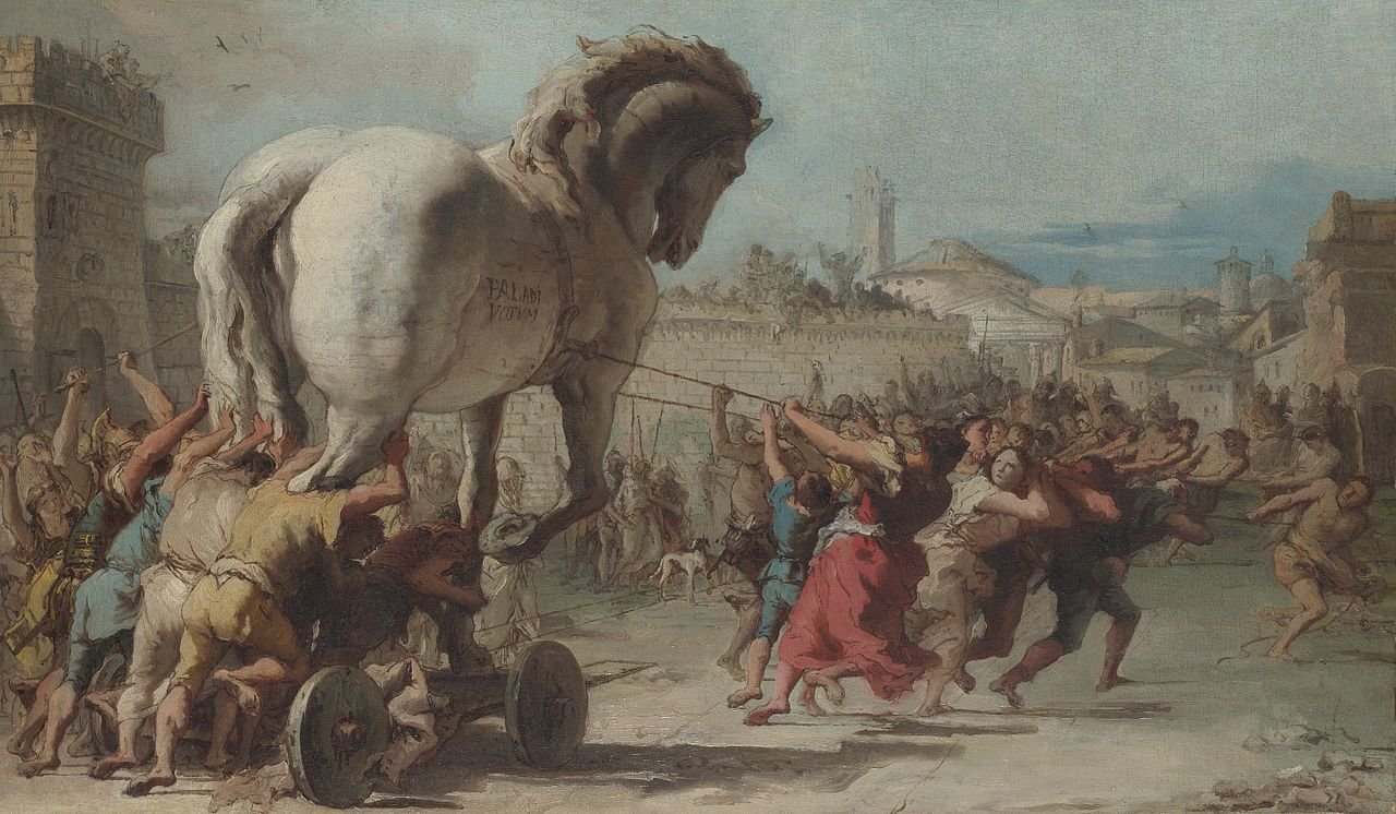 La procesión del caballo de Troya – Giovanni Domenico Tiepolo