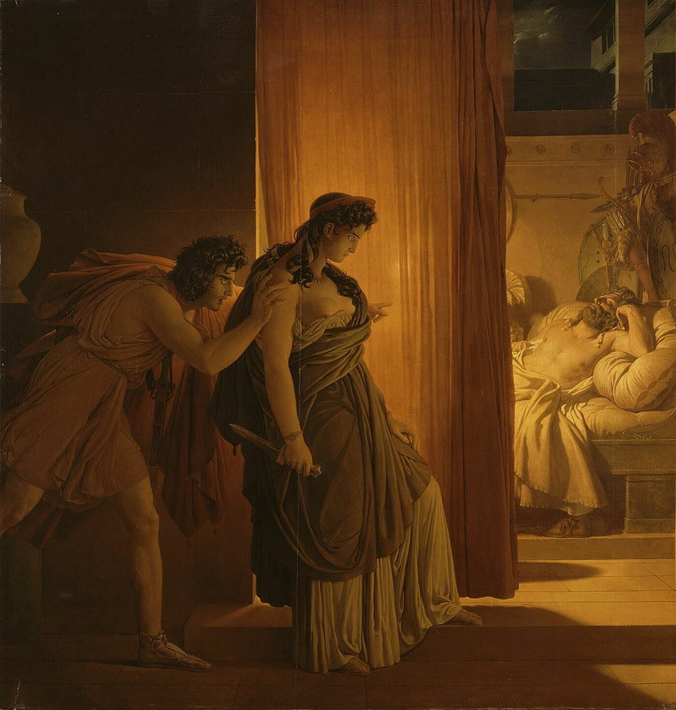 Clitemnestra antes de matar a Agamenón