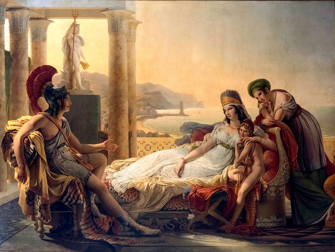 Eneas relata a Dido la caída de Troya