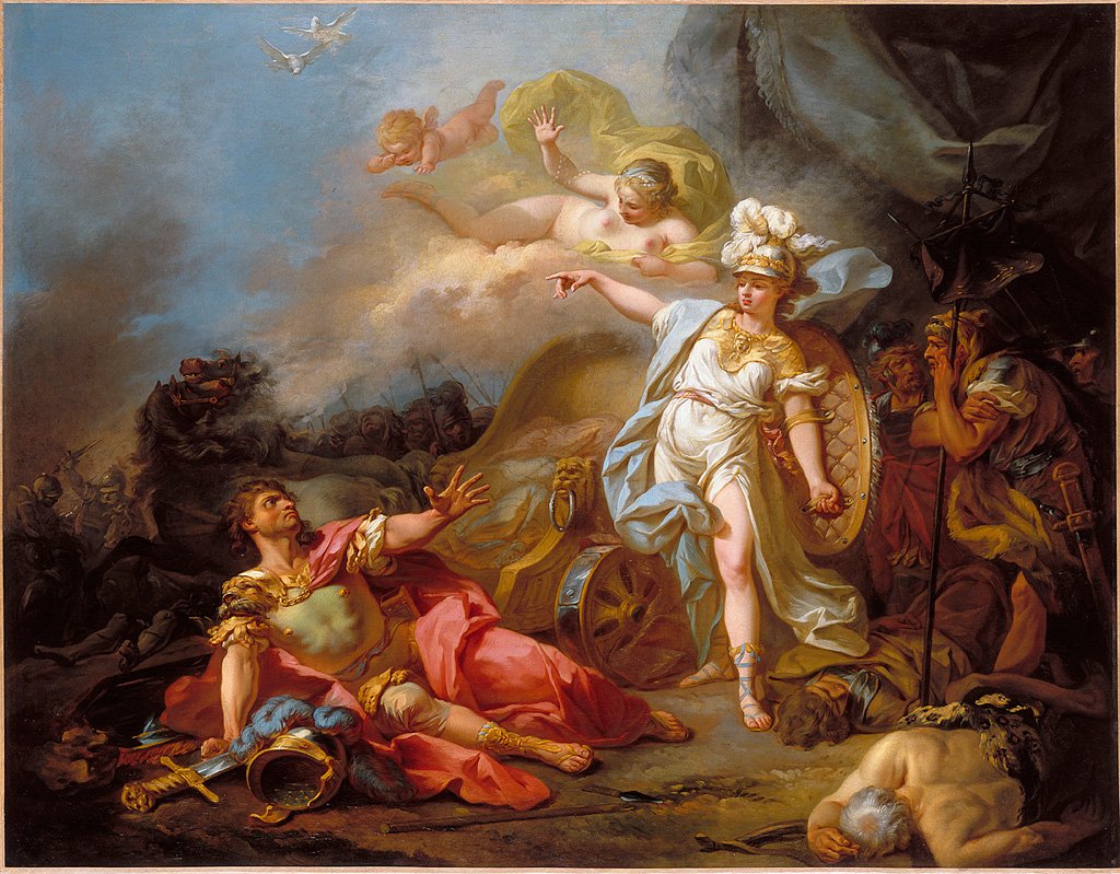 El combate de Marte y Minerva
