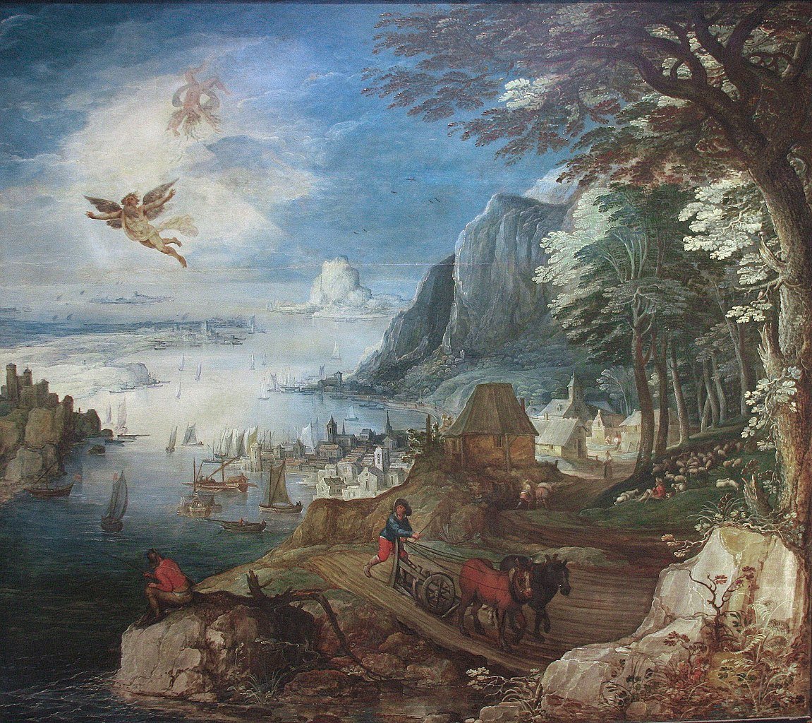 Paisaje con la caída de Ícaro – Joos de Momper