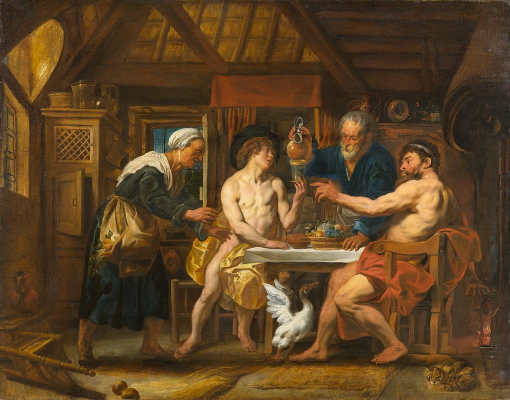 Júpiter y Mercurio en casa de Filemón y Baucis