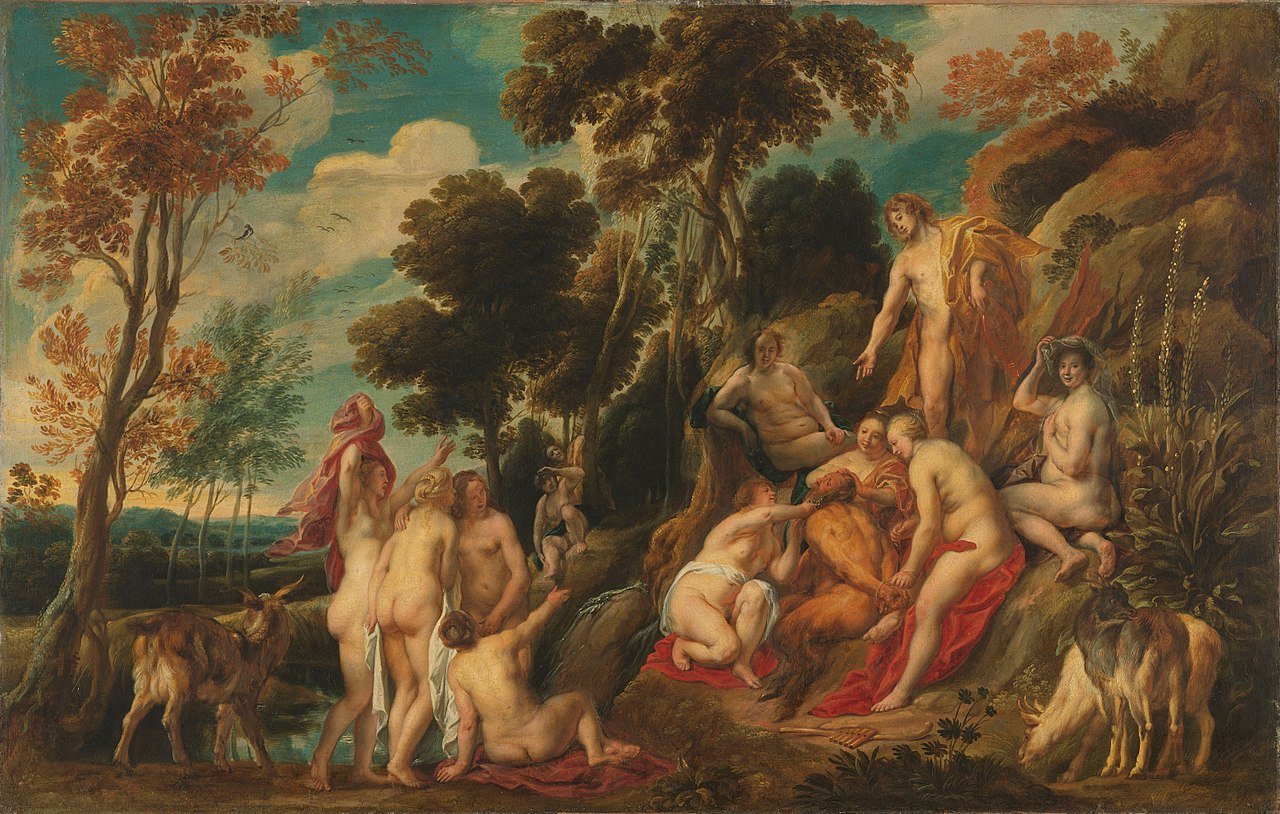 Marsias castigado por las Musas