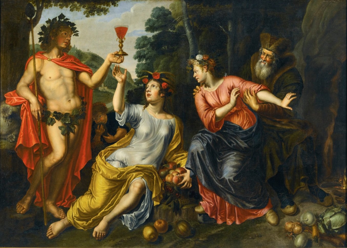 Baco, Ceres, Prosérpina y Plutón