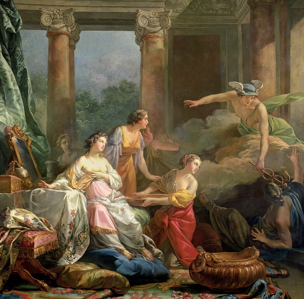 Mercurio, Herse y Aglauro