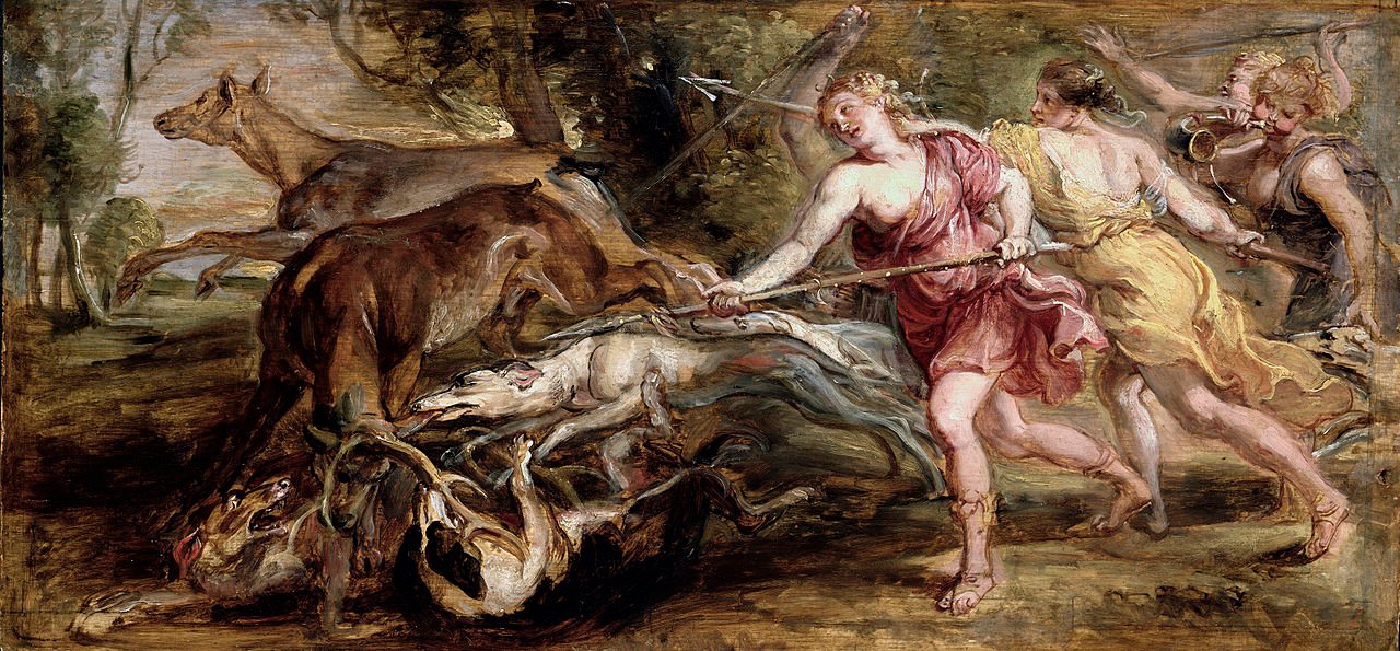 Diana y sus ninfas cazando