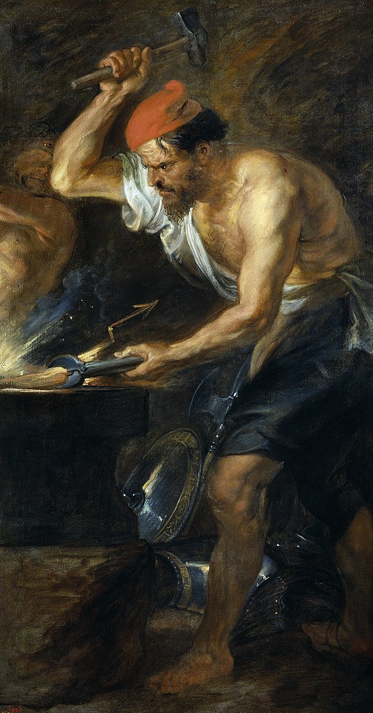 Vulcano forjando los rayos de Júpiter