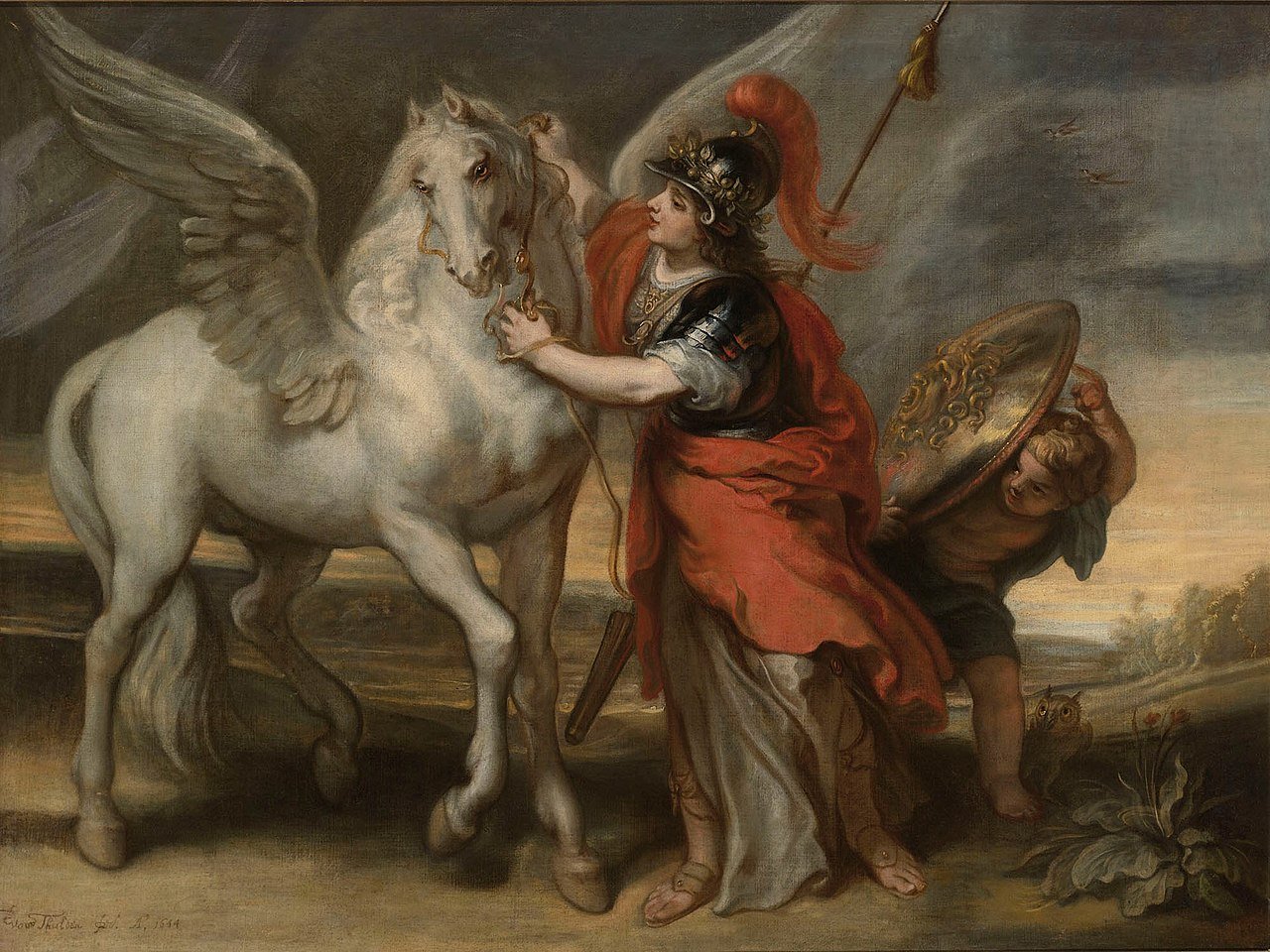 Atenea y Pegaso