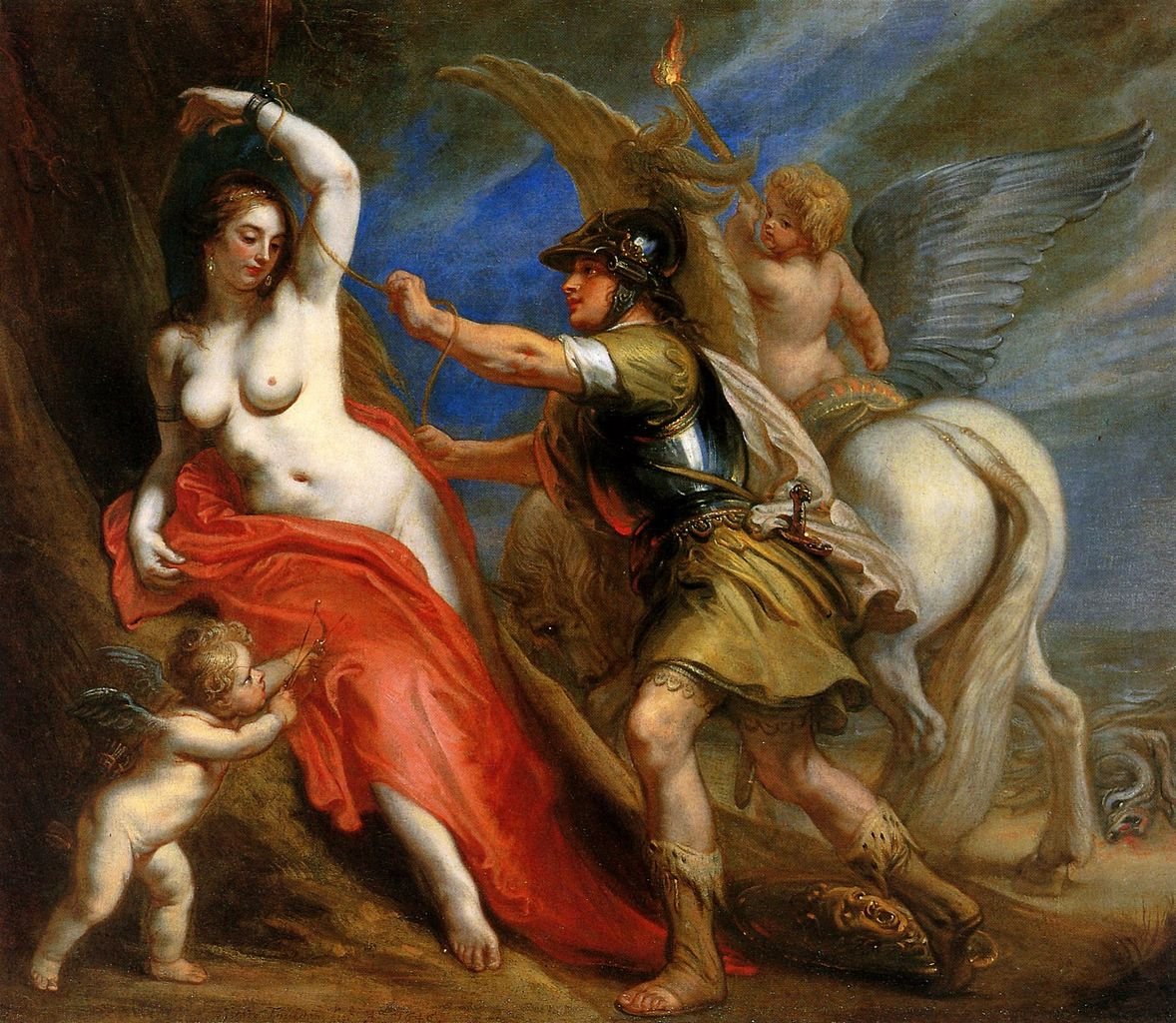 Perseo liberando a Andrómeda