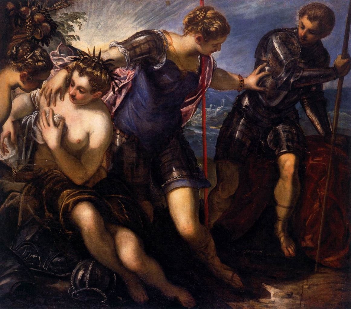 Minerva alejando a Marte de la Paz y la Prosperidad