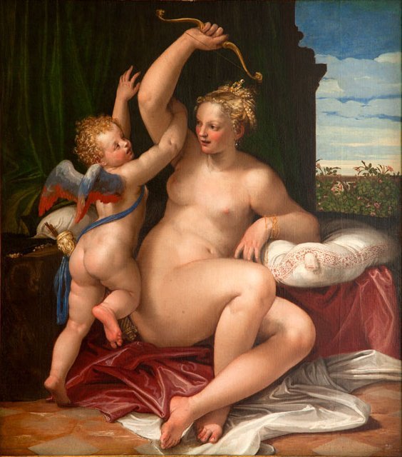 Venus desarmando a Cupido